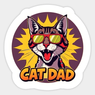 Cat Dad Sticker